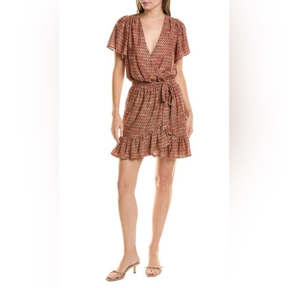 Ramy Brook Womens  Sanna Mini Dress, Orange